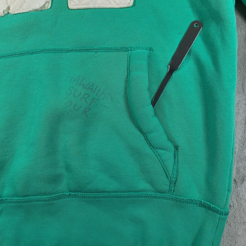 Hollister Hoodie Men Medium Green Hawaiian Surf Tour 22 Embroidered Pullover Y2K - Picture 5 of 11
